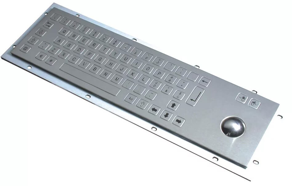 Клавиатура SZZT ZT599B антивандальная металлическая с тачпадом