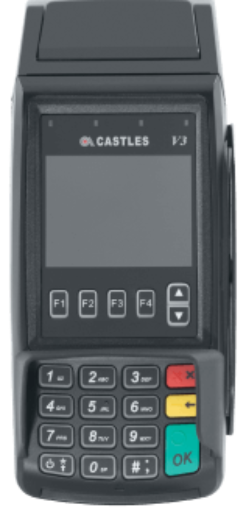 Мобильный POS-терминал Castles VEGA 3000M2 3G 3,5” Color touch screen contactless